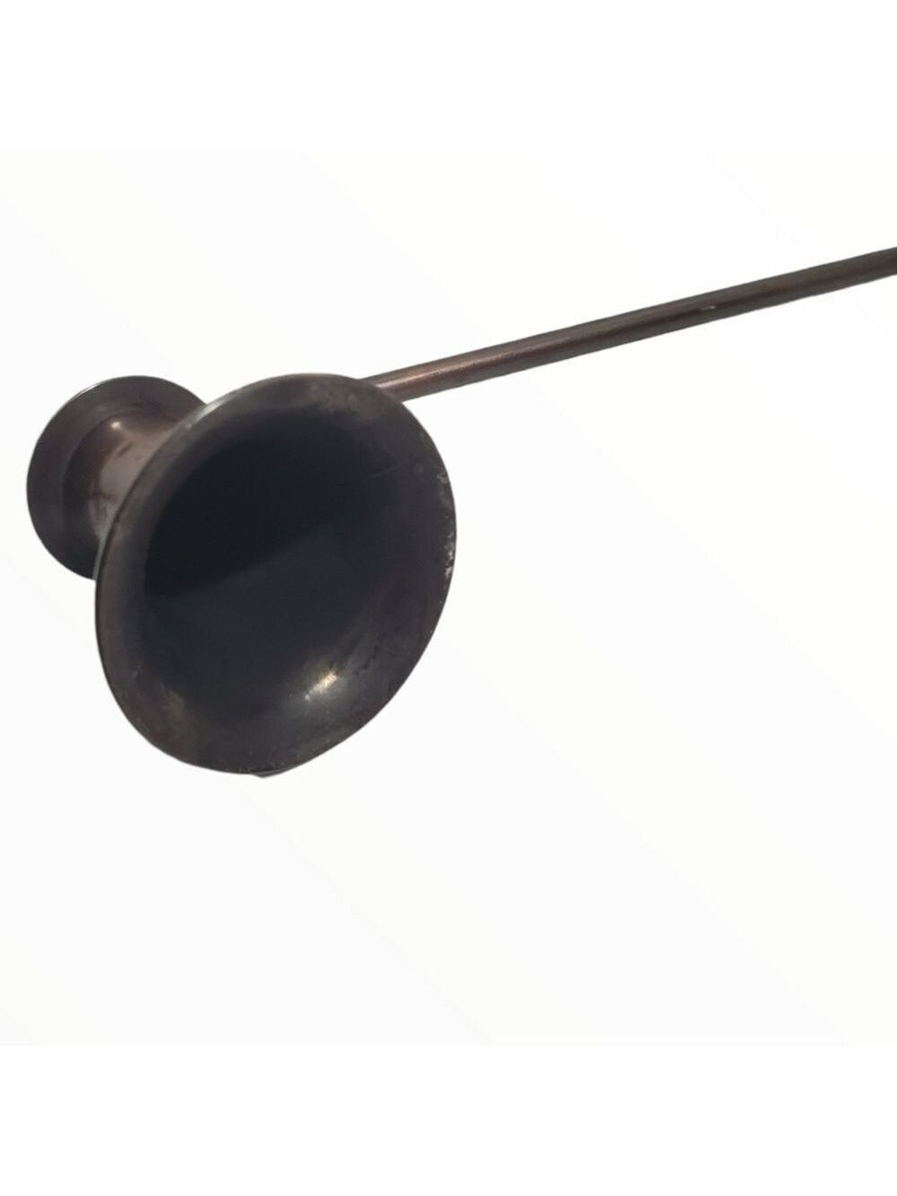 Vintage antique finish dark Metal candle snuffer Long handle - Picture 4 of 7